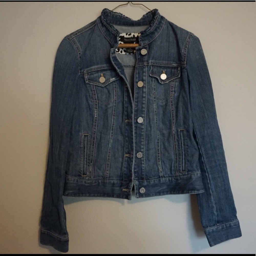 White House Black Market Denim Jacket